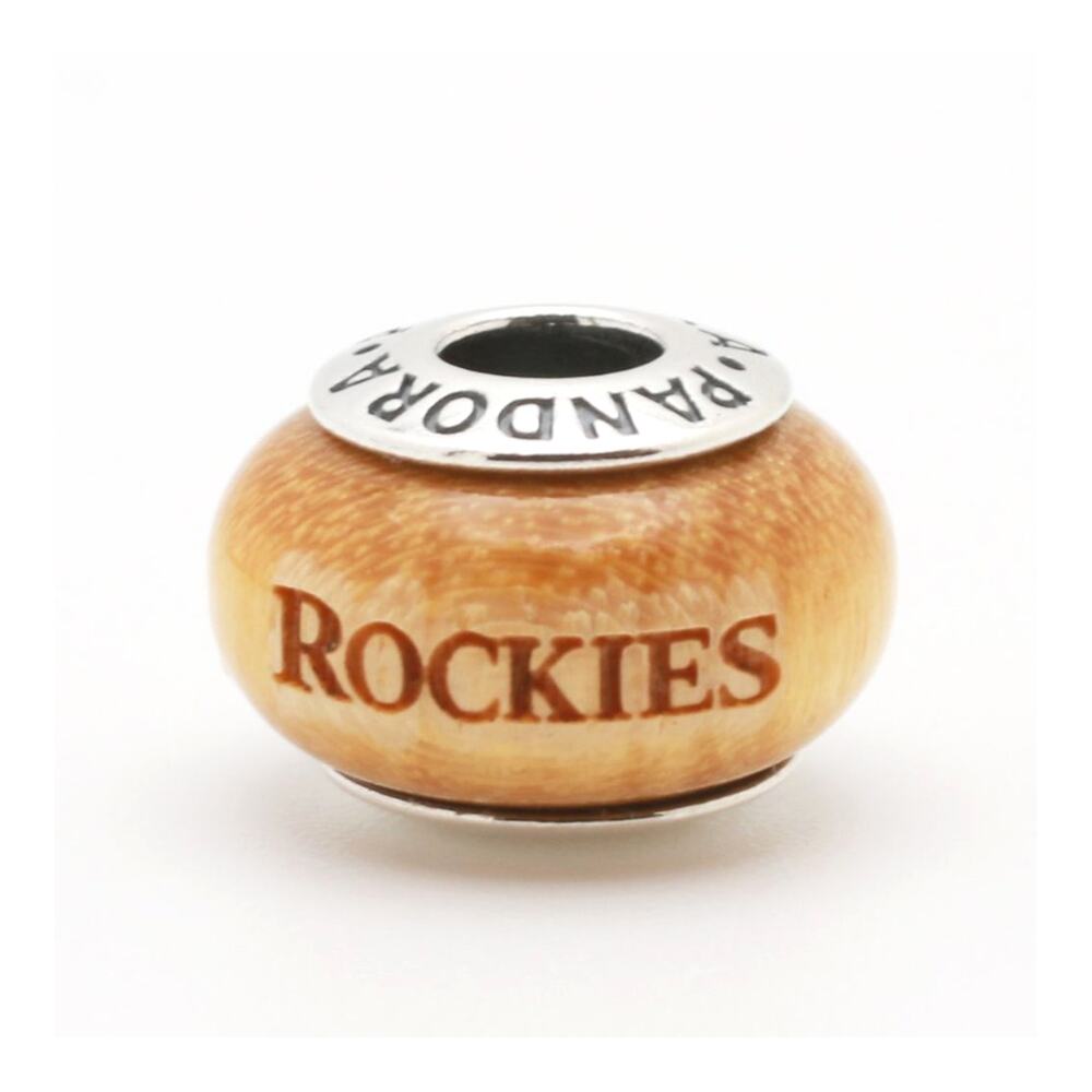 Authentic PANDORA Colorado Rockies Engraved Wood Charm